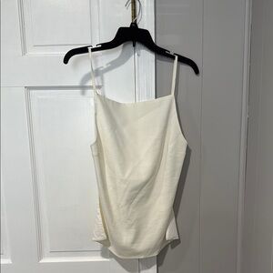 Zara Open Back Cream Sleeveless Top
